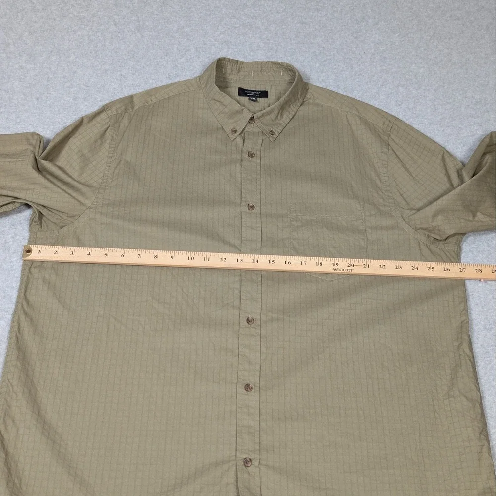 Banana Republic Untucked Fit Summer Button Down Shirt Mens 2XL XXL Long Sleeve